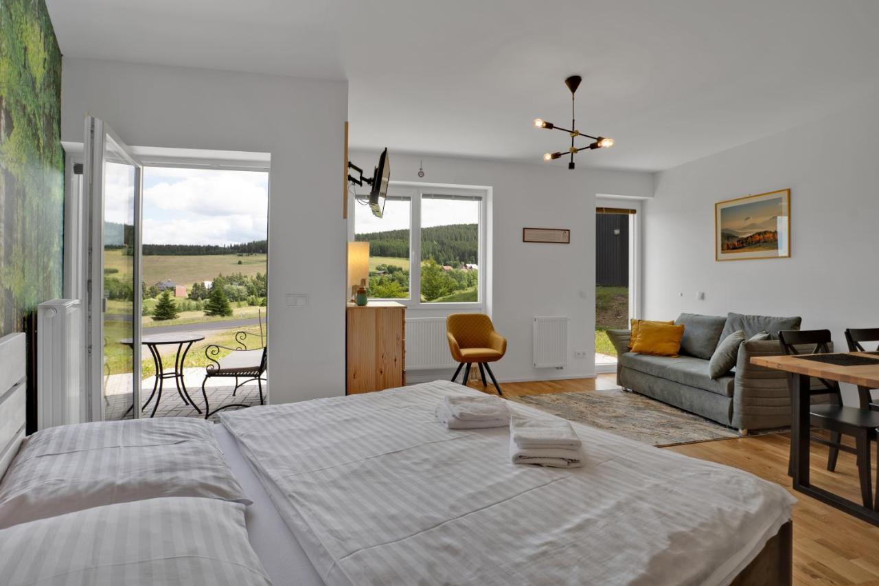 Meadows Apartments Klinovec Loučná pod Klínovcem Bagian luar foto